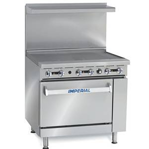Imperial IR-G36 36" Commercial Range w/ 36" Griddle & Standard 26.5" Oven
