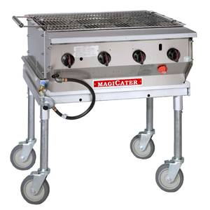 Magikitch'n LPG-30 30" Aluminized Steel Magicater Transportable Gas Grill