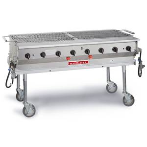 Magikitch'n LPG-60 60" Aluminized Steel Magicater Transportable LP Gas Grill