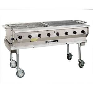 Magikitch'n NPG-30-SS 30" Stainless Steel Magicater Transportable Nat Gas Grill