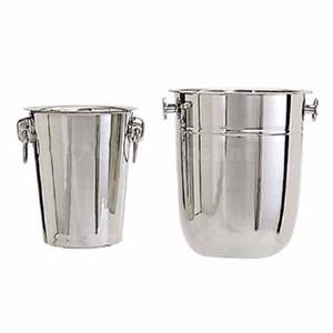 Adcraft WB-8 24 ea Stainless 8 Quart Wine Buckets W/ 2 Knob Handles