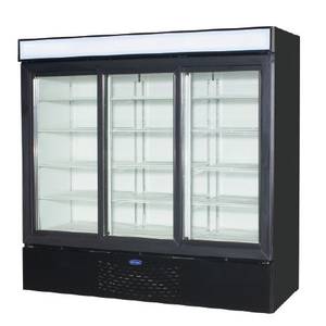 Beverage Air MC2000*-1-B 71 cu.ft MiraCool 3-Door Reach-In Cooler Merchandiser