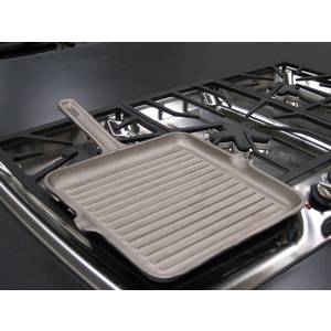 Olvida Cookware 11RIBBEDGRILL 11" Nickel Plated Cast Iron Ribbed Grill