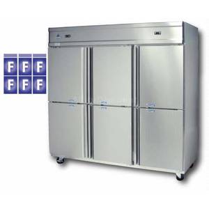 Ascend JHD-61F 61 Cu.Ft Commercial Freezer Stainless w/ 6 Half Doors