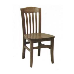 American Tables & Seating 230-SWS Space Saver Side Chair w/ Hardwood Frame & Saddle Seat