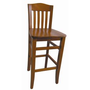 American Tables & Seating 230-BS-SWS Space Saver Barstool w/ Hardwood Frame & Saddle Seat