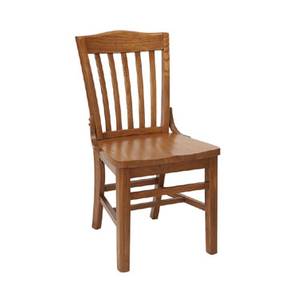 American Tables & Seating 235-SWS School House Side Chair w/ Hardwood Frame & Saddle Seat