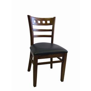 American Tables & Seating 221-GR4 Ladder Back Side Chair w/ Hardwood Frame & Upholstered Seat