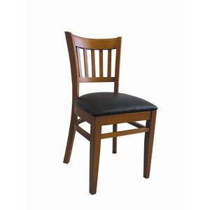 American Tables & Seating 200-GR4 Slat Back Side Chair w/ Hardwood Frame & Upholstered Seat