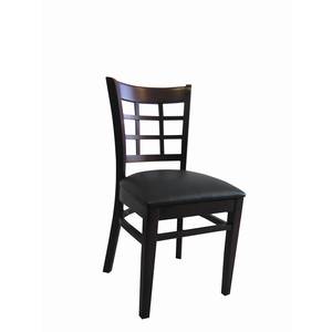 American Tables & Seating 223-GR4 Grid Back Side Chair w/ Hardwood Frame & Upholstered Seat
