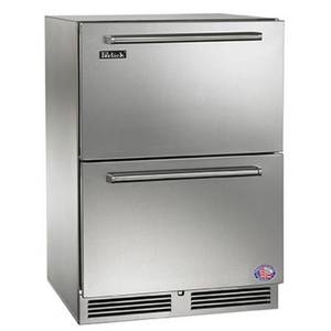 Perlick Residential PR-HP24FS-5 24" Undercounter Stainless Freezer w/ 2 Drawers