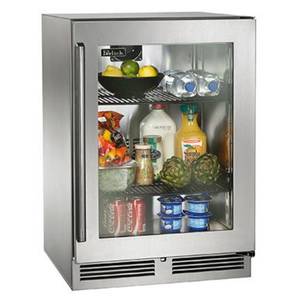 Perlick Residential PR-HP24RS-3* 24" Undercounter Glass Door Refrigerator Signature Series