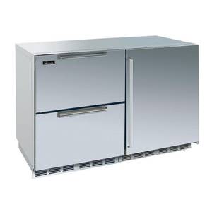 Perlick Residential PR-HP48FR-S-5-1R 48" Stainless 2 Drawer Freezer & 1 Solid Door Refrigerator