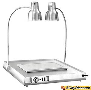Alto-Shaam 100-HSL/BCS-2 Buffet Carving Station Stainless, 2 Heat Lamps & Heated Base