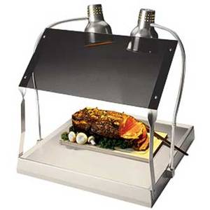 Alto-Shaam 100-HSL/BCS-2S Carving Station w/ 2 Heat Lamps, Sneeze Guard & Heated Base