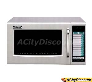 Sharp R21LVF Stainless Steel Commercial Microwave Oven 1000 Watts