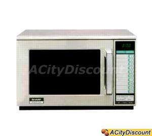 Sharp R23GTF Stainless Steel Commercial Microwave Oven 1600 watts