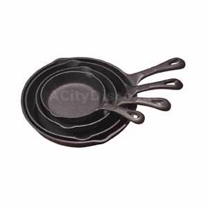 Tomlinson Industries 1016599 Naturalcast 6" Cast Iron Fry Pans Set of 12
