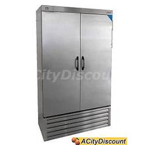 Tor-Rey Refrigeration CS-32 32 Cu.Ft Two Door Reach In All Stainless Commercial Freezer 