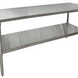 BK Resources VTT-7224 72" x 24" Stainless Work Top Table w/ Undershelf