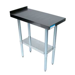 BK Resources VFTS-1530 Commercial Kitchen Stainless Filler Prep Table 15"W x 30"D