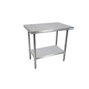 BK Resources SVT-4830 Commercial 48x30 Work Prep Table All Stainless Steel NSF