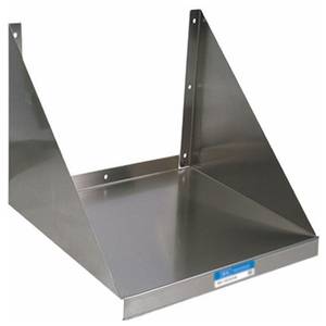 BK Resources BKMWS-2024 Commercial Stainless 24" Microwave Wall Mount Shelf NSF