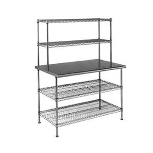 Eagle Group T2436EBW-2 Commercial Work Table System 24 x 36 x 63 w/ Shelves