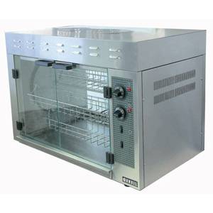 Anvil America CGA8016 38" Counter Top Stainless Chicken Rotisserie Oven - 15 Bird