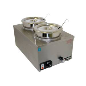 Anvil America FWW7003 Commercial Deli Bakery Counter Top Dual Soup Station
