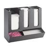 Cal-Mil 1013 Classic 13.5inx 7.25 "Black Plastic Cup/Lid Organizer 