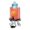 Cal-Mil 1111 10in x 10in Glass 2gl Hexagon Beverage Dispenser 