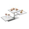 Cal-Mil 1140-74 One By One 32.25in x 13in Stainless Steel 3-Tier Riser 