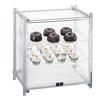 Cal-Mil 1145-S-74 One By One 20.5in x 17in Silver Frame 3-Tier Display Case 