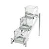 Cal-Mil 1149-74 6.25in x 13.25in Silver 3-Tier Condiment Organizer 