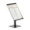 Cal-Mil 1153-15-13 One By One 8.75in x 8.75in x 15.5"H Black Metal Sign Stand 