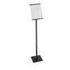Cal-Mil 1153-46-13 One By One 8.75in x 8.75in x 46.25"H Black Metal Sign Stand 