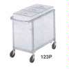 Channel Manufacturing 123P 17.5in x 31in Plastic Triple Ingredient Bin with Aluminum Frame 