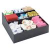 Cal-Mil 1260 Classic 12in x 12in Black Plastic Coffee Condiment Organizer 