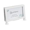 Cal-Mil 1262-15 3.5in x 2"H White Iron Card Holder with Clear Acrylic Inserts 