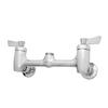Fisher 13150 Backsplash Mount 8in Center Control Valve with Swivel Outlet 