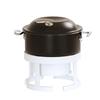 Cal-Mil 1344-7-15 White 12.5in Dia. X 7"H White Chafing Dish Stand 
