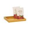 Cal-Mil 1367-10-60 Bamboo 12in x 9.75in Rectangular Tray - 2 Each 