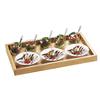Cal-Mil 1367-10-99 Madera 12in x 9.25in Rustic Pine Rectangular Tray - 2 Each 