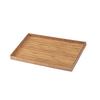 Cal-Mil 1367-12-60 Bamboo 19.75in x 11.75in Rectangular Tray - 2 Each 