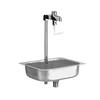 Fisher 1400 10in Pedestal Glass Filler Station with Sink Assembly 
