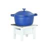 Cal-Mil 1409-12-15 Juno 10.25in x 10in Square White Metal Chafing Dish Stand 