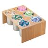 Cal-Mil 1425-6-60 Bamboo 16in x 11in x 6"H Flatware Organizer 