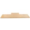 Cal-Mil 1449-60 Bamboo 32in x 11.5in x 0.5"H Display Riser Shelf - 3 Each 