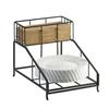 Cal-Mil 1455 9.5inx 14in Black Wire (2) Compartments Napkin/Plate Dispenser 